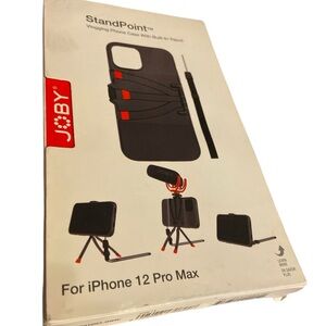StandPoint Vlogging Phone Case for iPhone 12 Pro Max - Black NIB